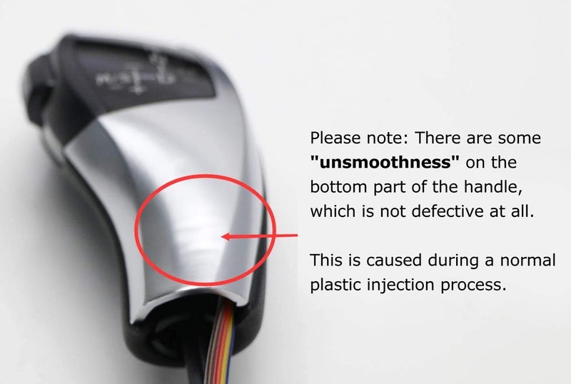 iJDMTOY F30 Style Matte Silver Finish LED Illuminated Shift Knob Gear Selector Upgrade Compatible with 06-12 BMW E90 3 Series Sedan, 07-10 E92 E93 3 Series Coupe/Convertible, 09-12 Z4, 10-12 X1, etc - Image 5